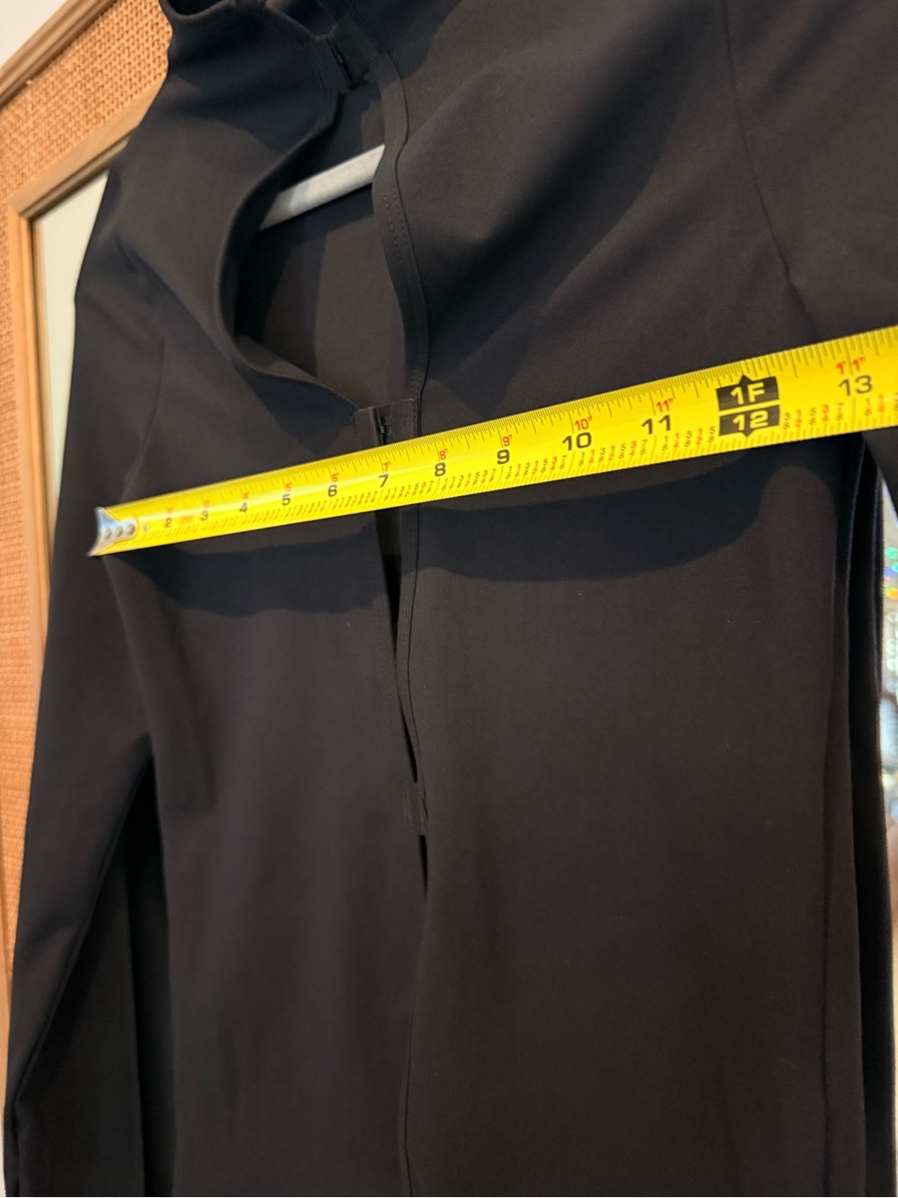 Joah Brown Hook & Eye Cutout Second Skin Sueded Onyx Top M/L - Picture 6 of 8